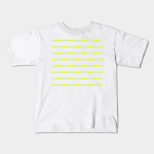 Mint and yellow stitching Kids T-Shirt